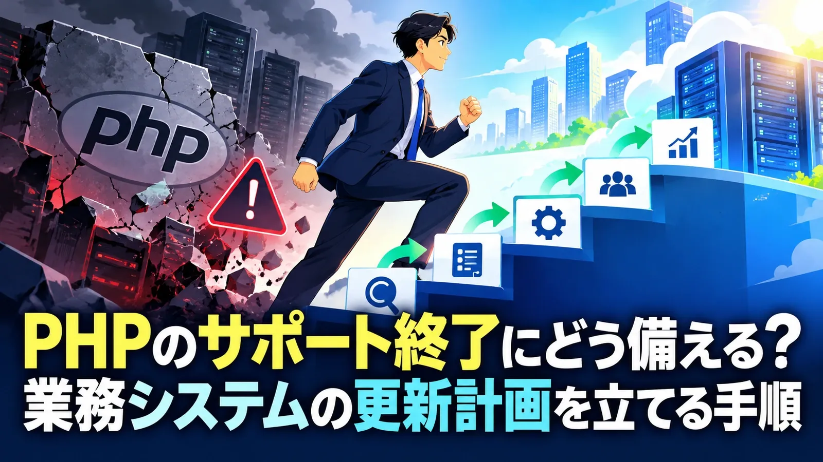 PHPのサポート終了にどう備える？業務システムの更新計画を立てる手順  