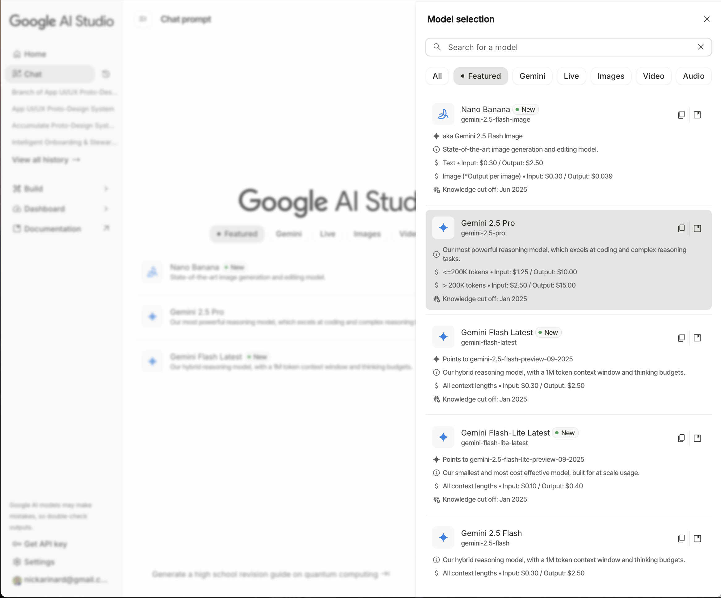 Gemini to build my site