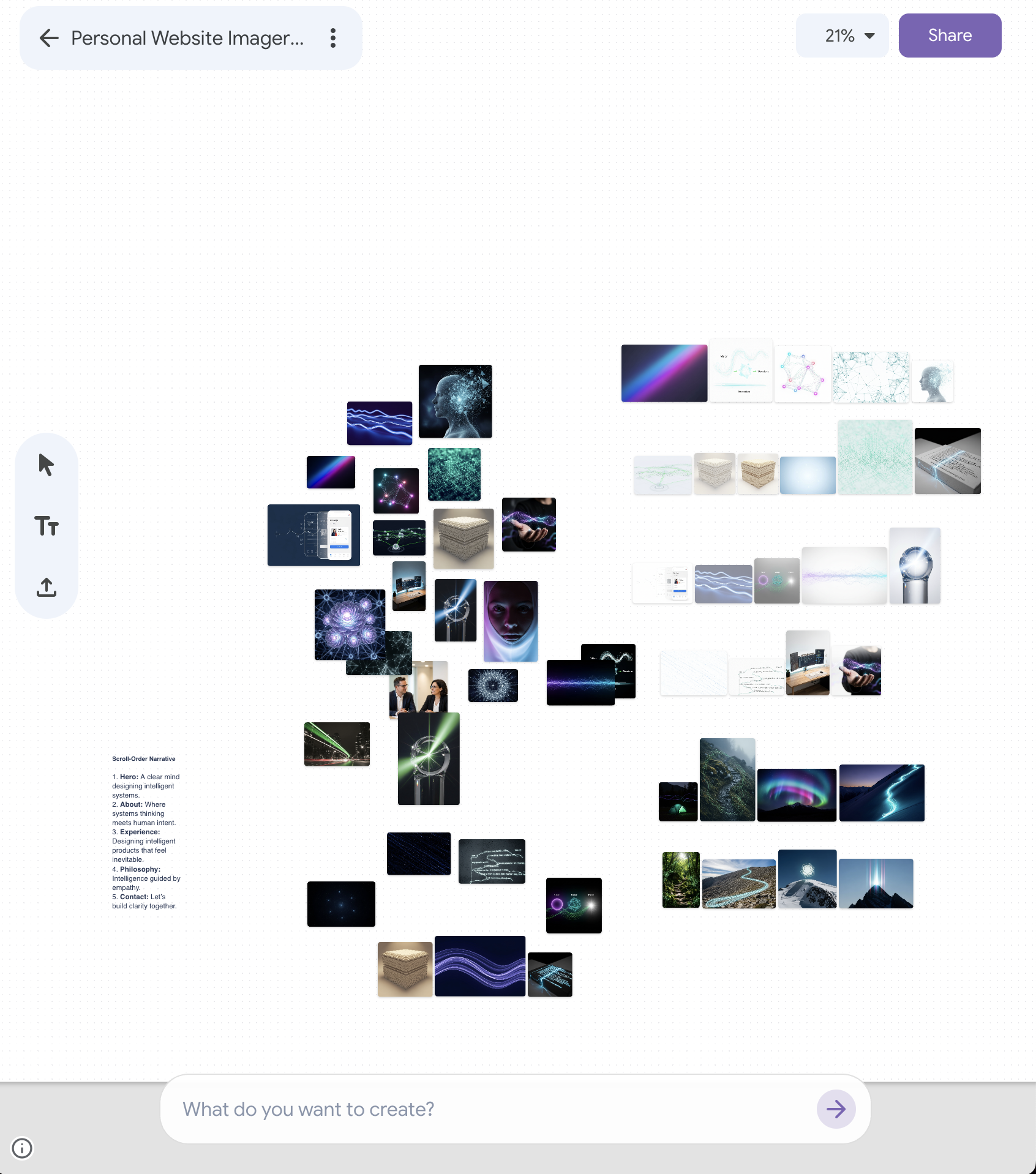 Mixboard generating images to use in my site