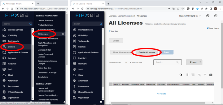 ライセンスの登録