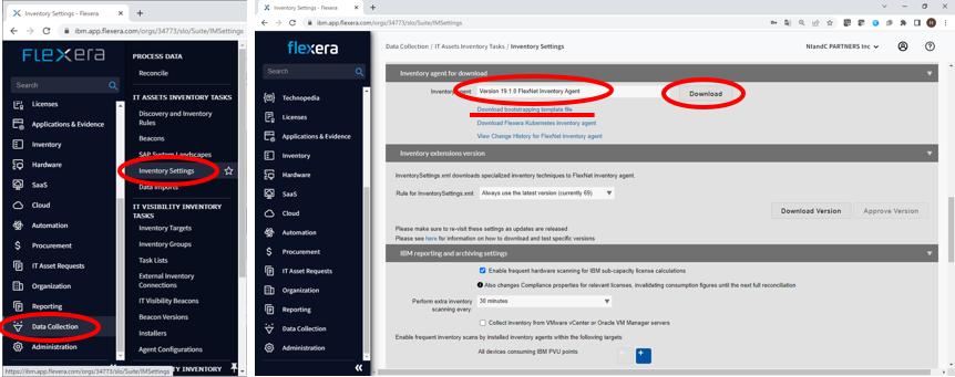 エージェントをダウンロード