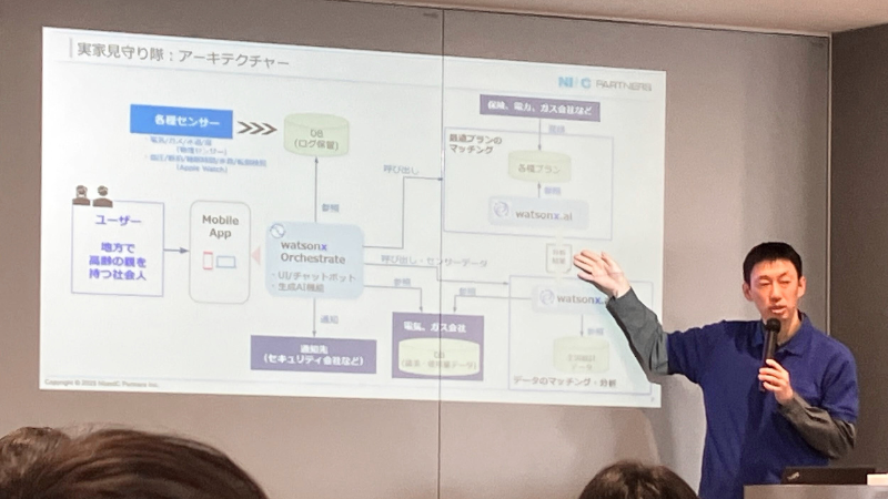 発表中の様子