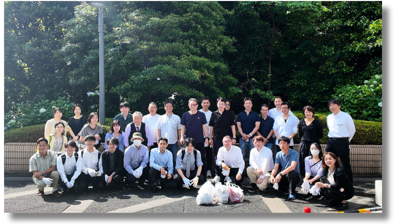 クリーン活動後の集合写真