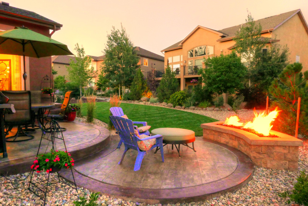 Back Yard Patio and Firepit at Jackson Creek