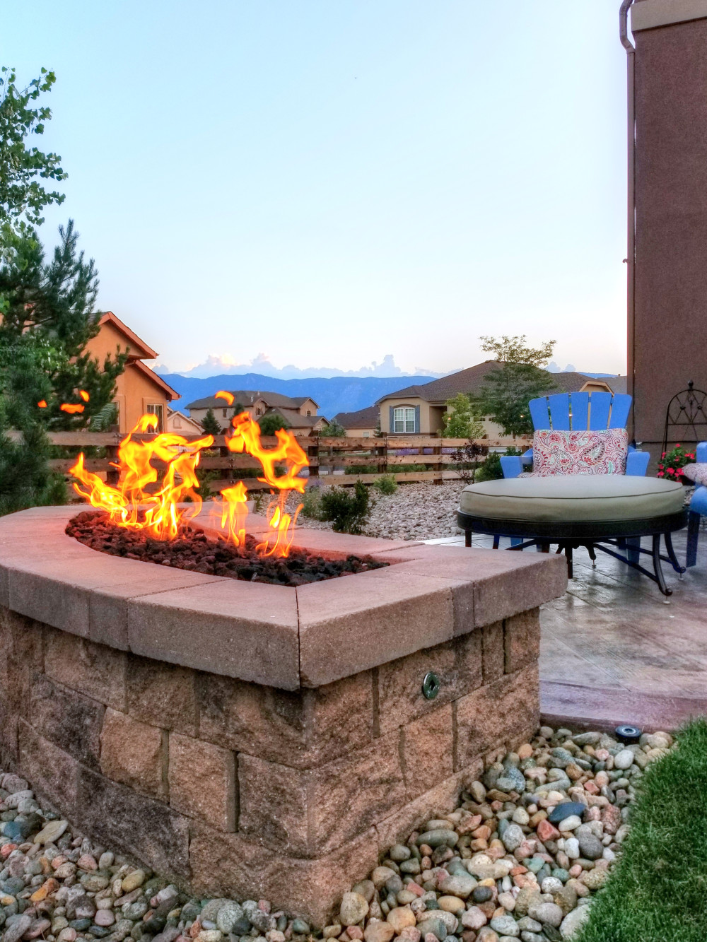 Back Yard Patio and Firepit at Jackson Creek