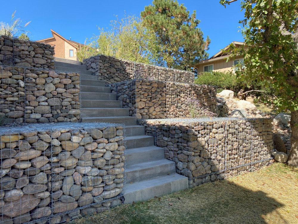 Gabion Walls in the Broadmoor Bluffs