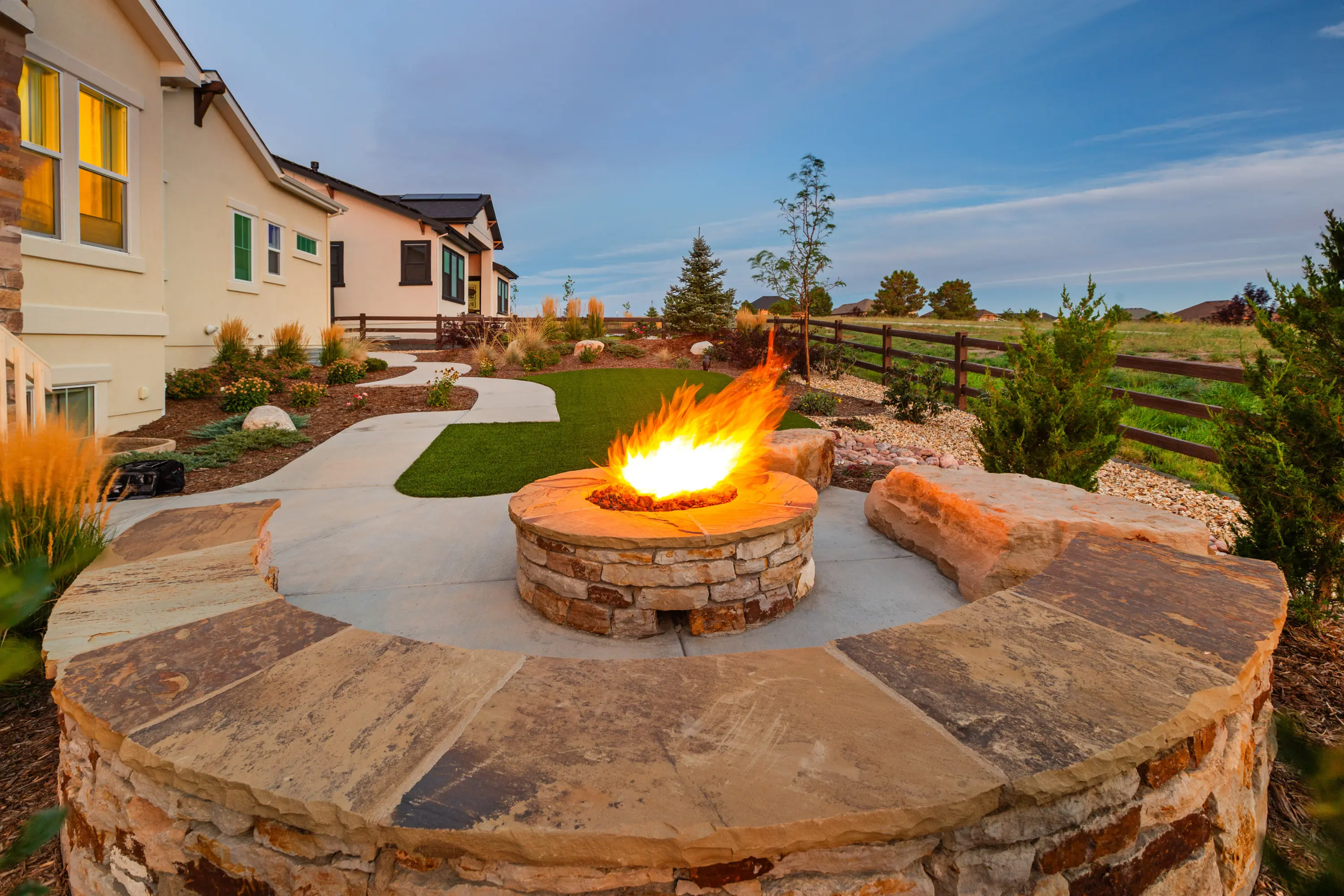 Colorado Springs Landcape Design Accessible Elegance in Cordera Before Photo