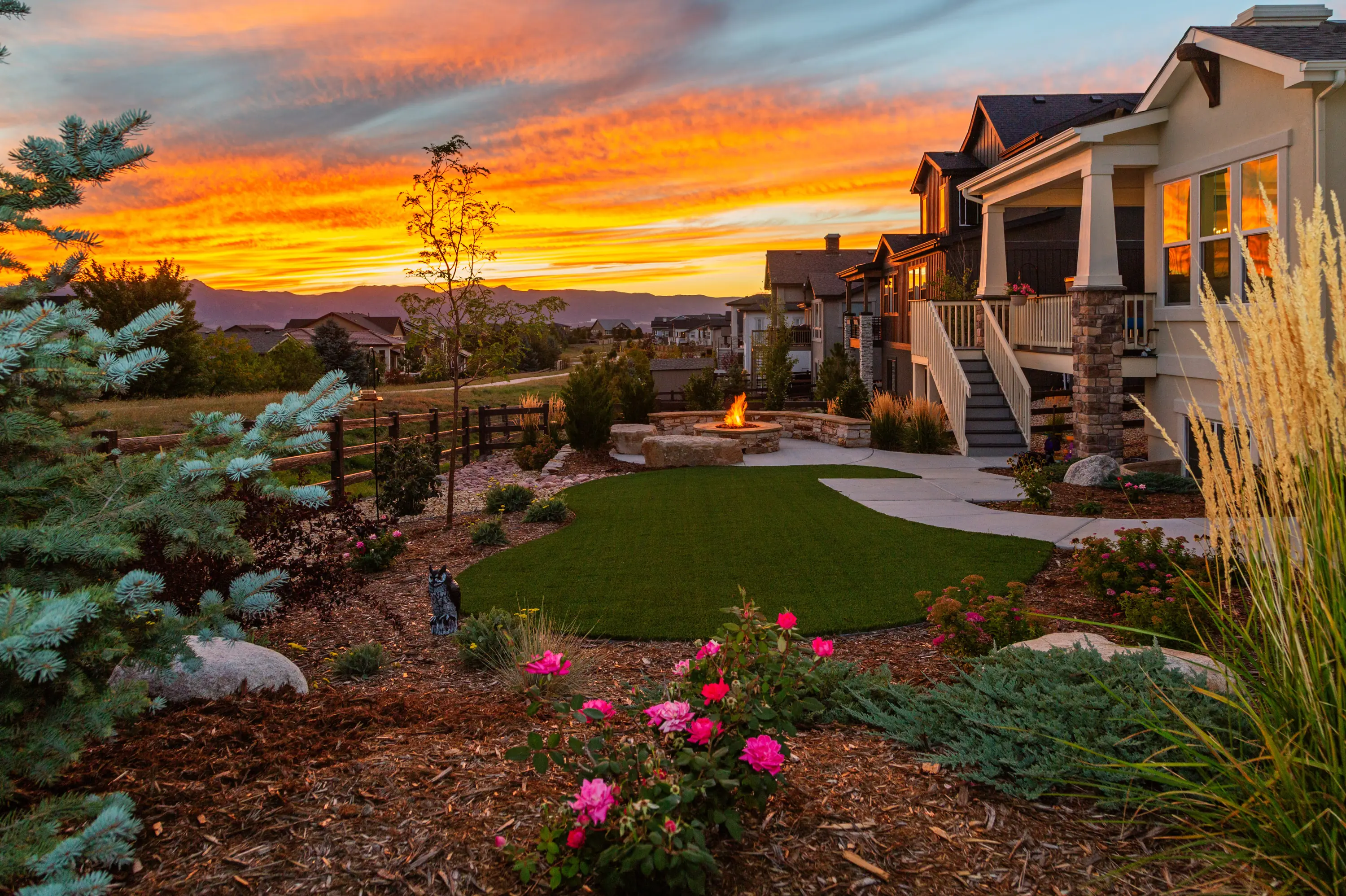 Colorado Springs Landcape Design Accessible Elegance in Cordera Before Photo