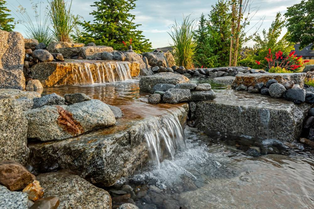 outdoor water feature