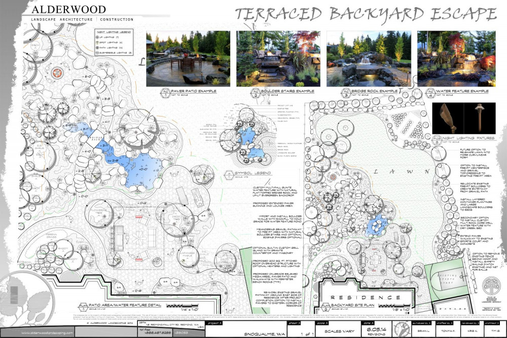 Terraced Backyard Escape Blueprint