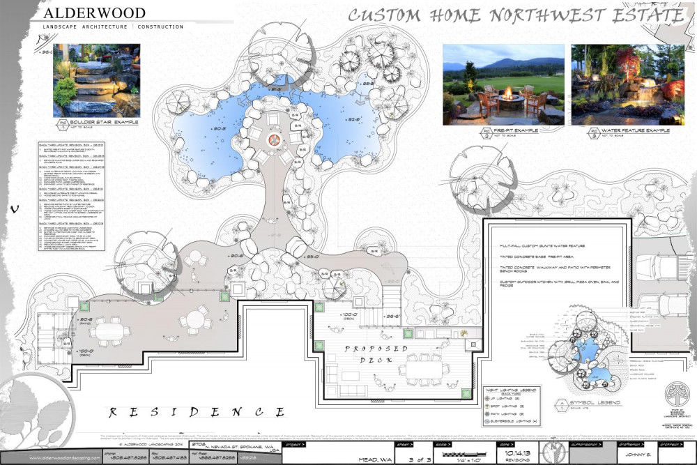 Custom Home Northwest Estate Blueprint