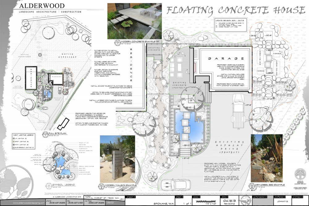 Floating Concrete House Blueprint