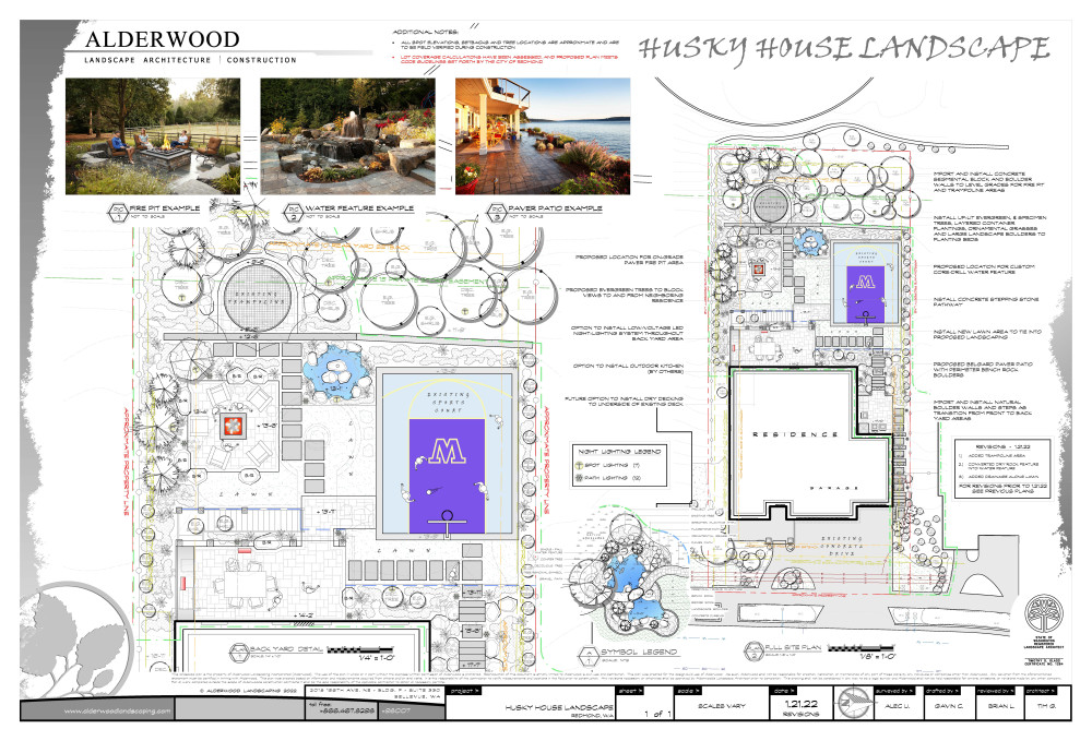 Husky House Landscape Blueprint