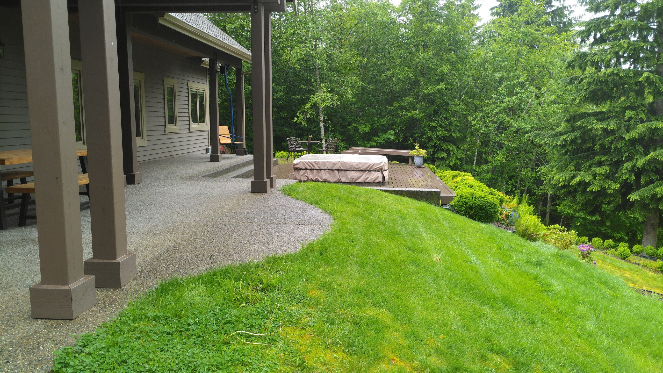 Spokane Landcape Design North Bend Rainforest Resort After Photo