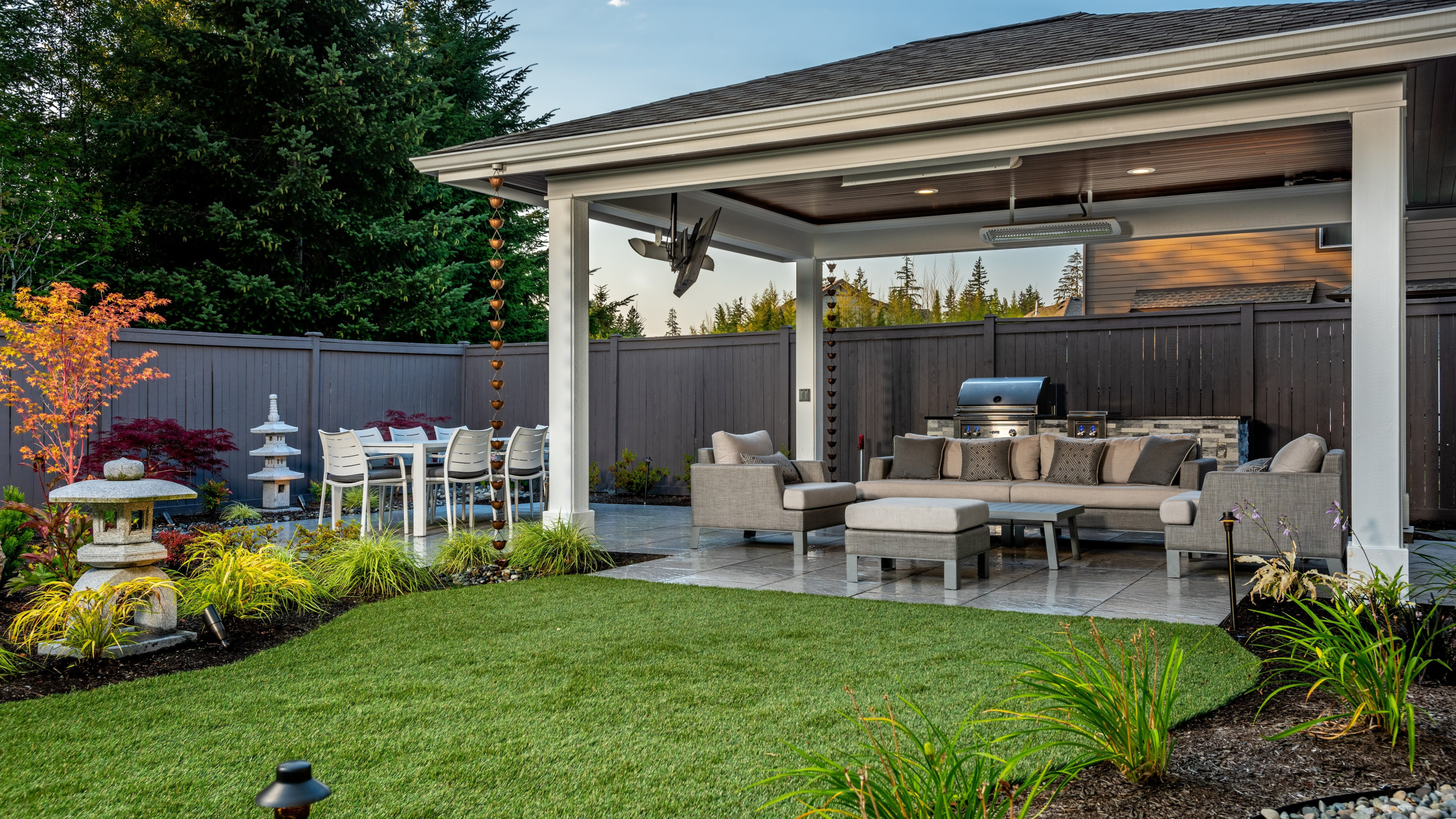 Coeur d'Alene Landcape Design Asian-Infused Backyard Sanctuary Before Photo