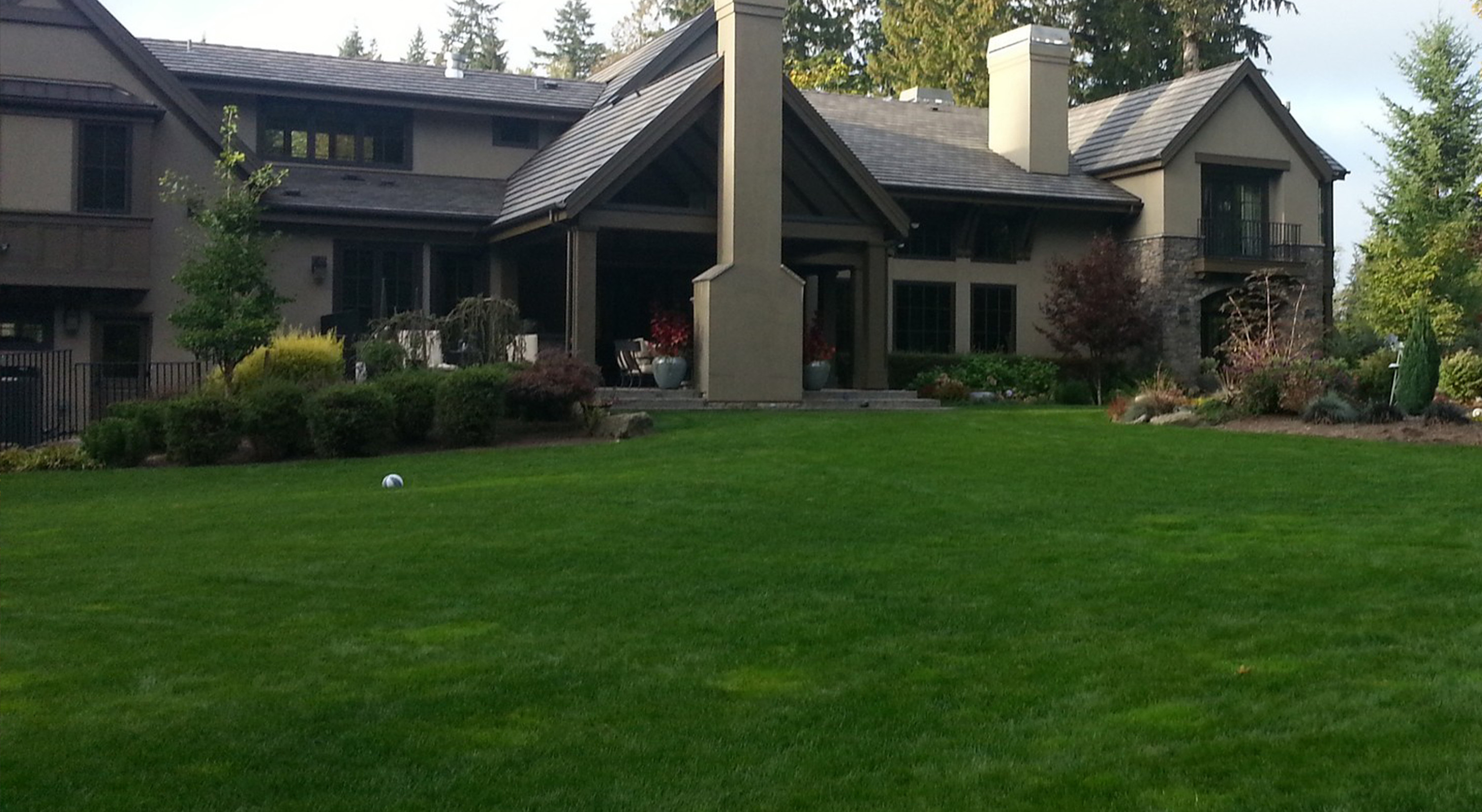 Bellingham Landcape Design Private Pool Side Retreat After Photo