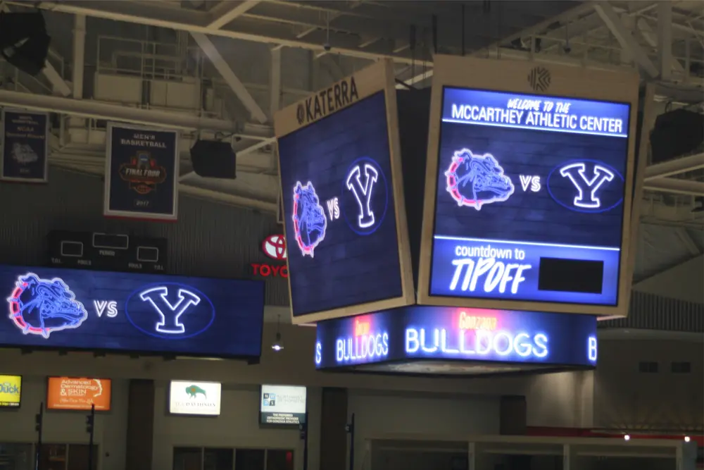 over head score board and EMC