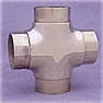 Polished Stainless Flush Cross Fitting (1-1/2in)