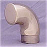 Polished Stainless Flush Curved Elbow Wall Return Fitting (1-1/2in)