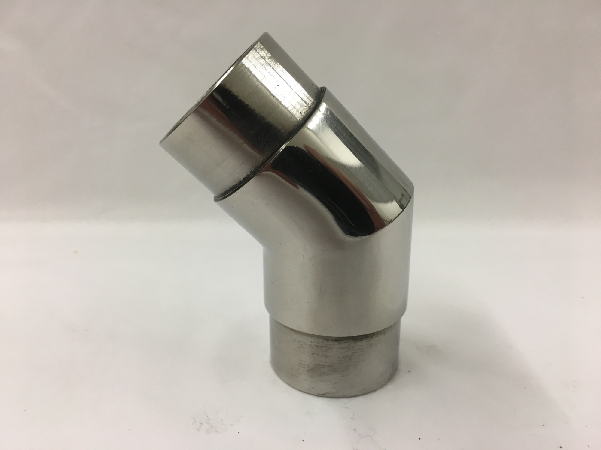 Polished Stainless 45°Flush Angle Elbow Fitting (2in)