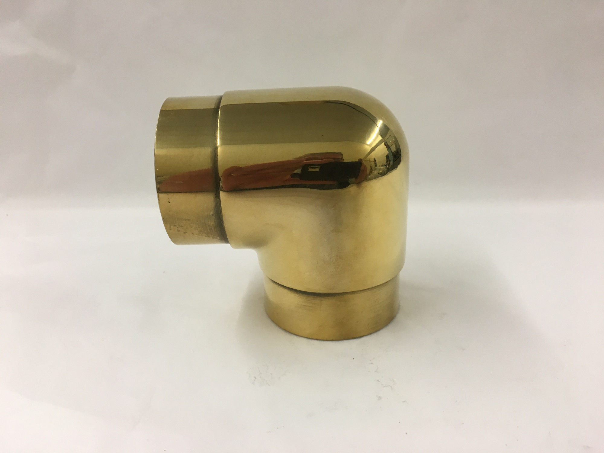Polished Brass Flush Elbow Fitting (1-1/2in)