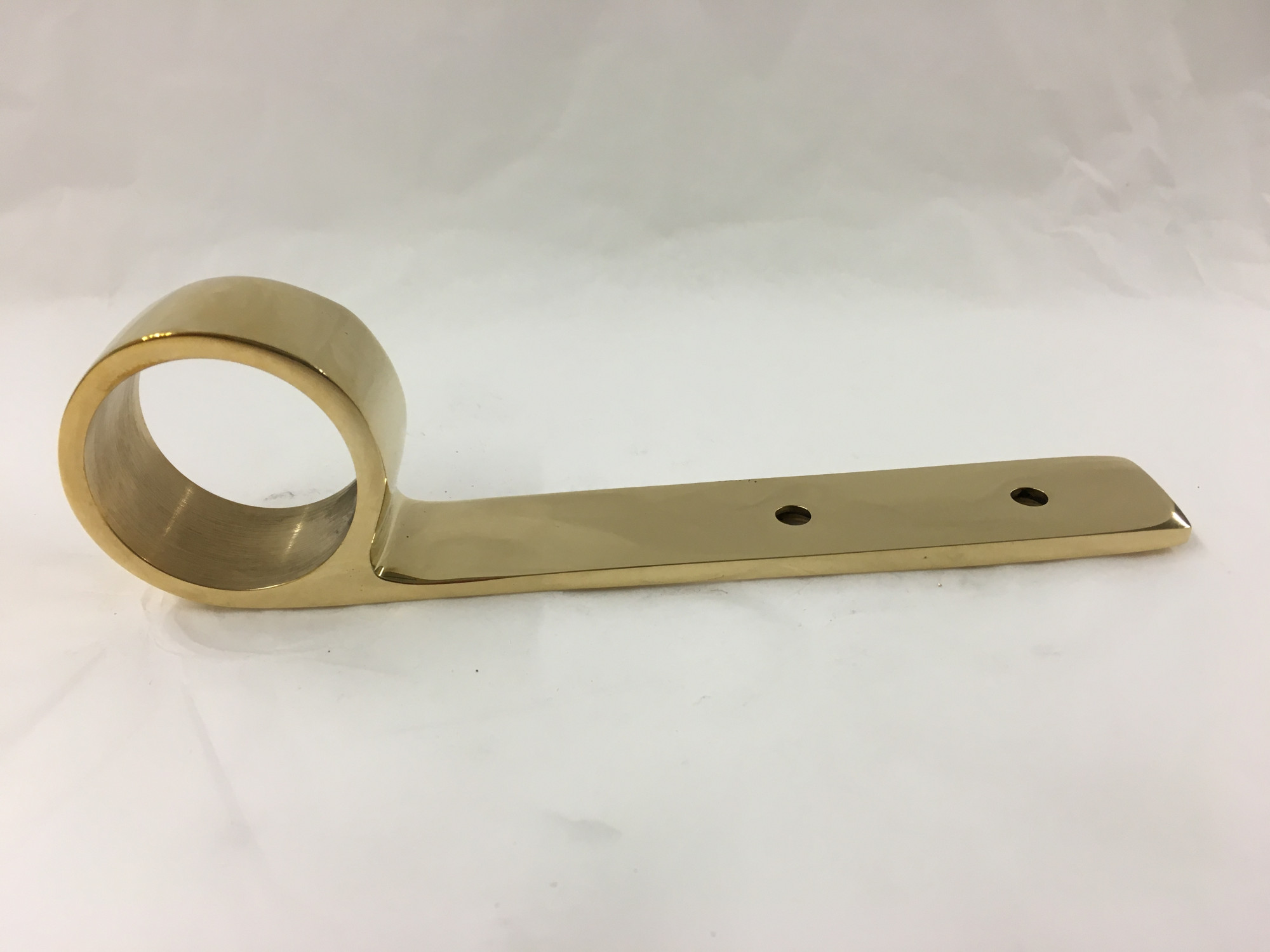 Polished Brass Elbow Bar Bracket (1-1/2in)