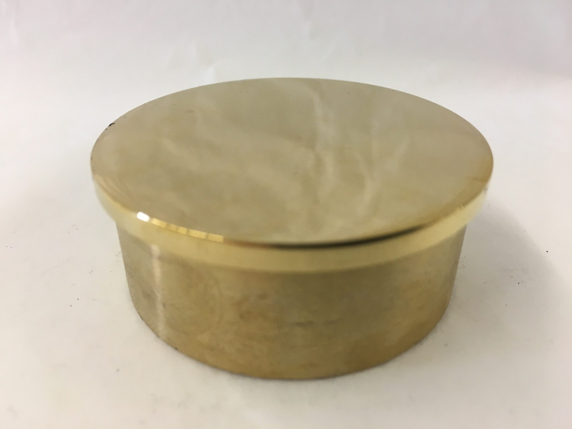 Polished Brass Flush End Cap (2in)