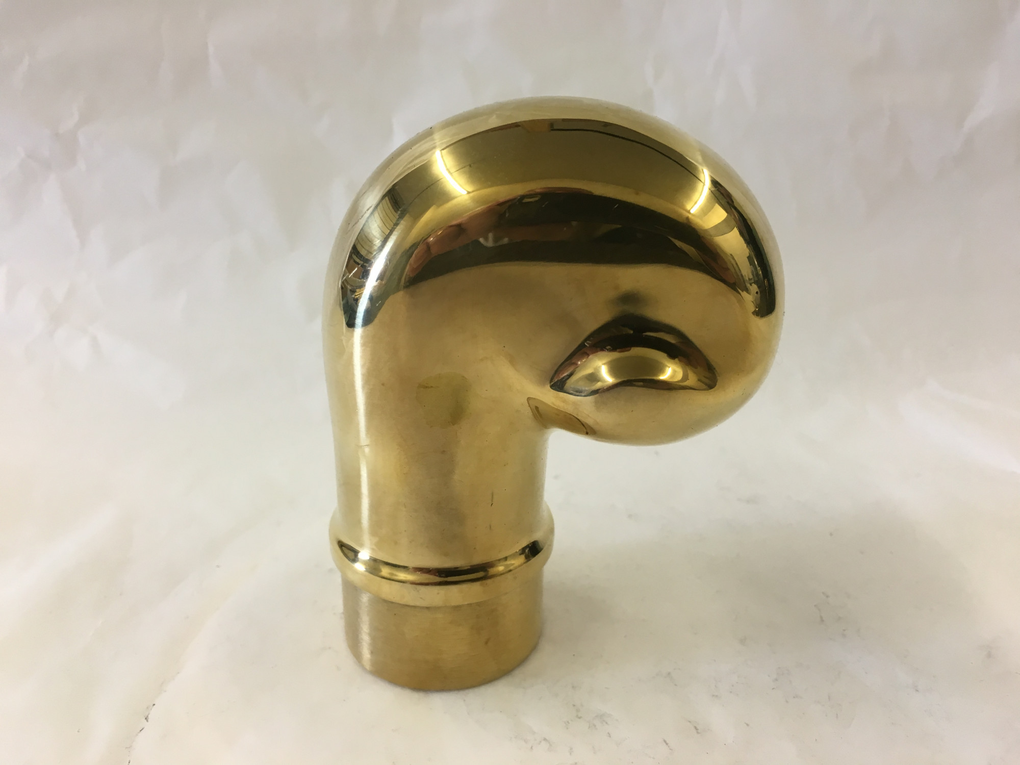 Polished Brass End Scroll (1-1/2in)