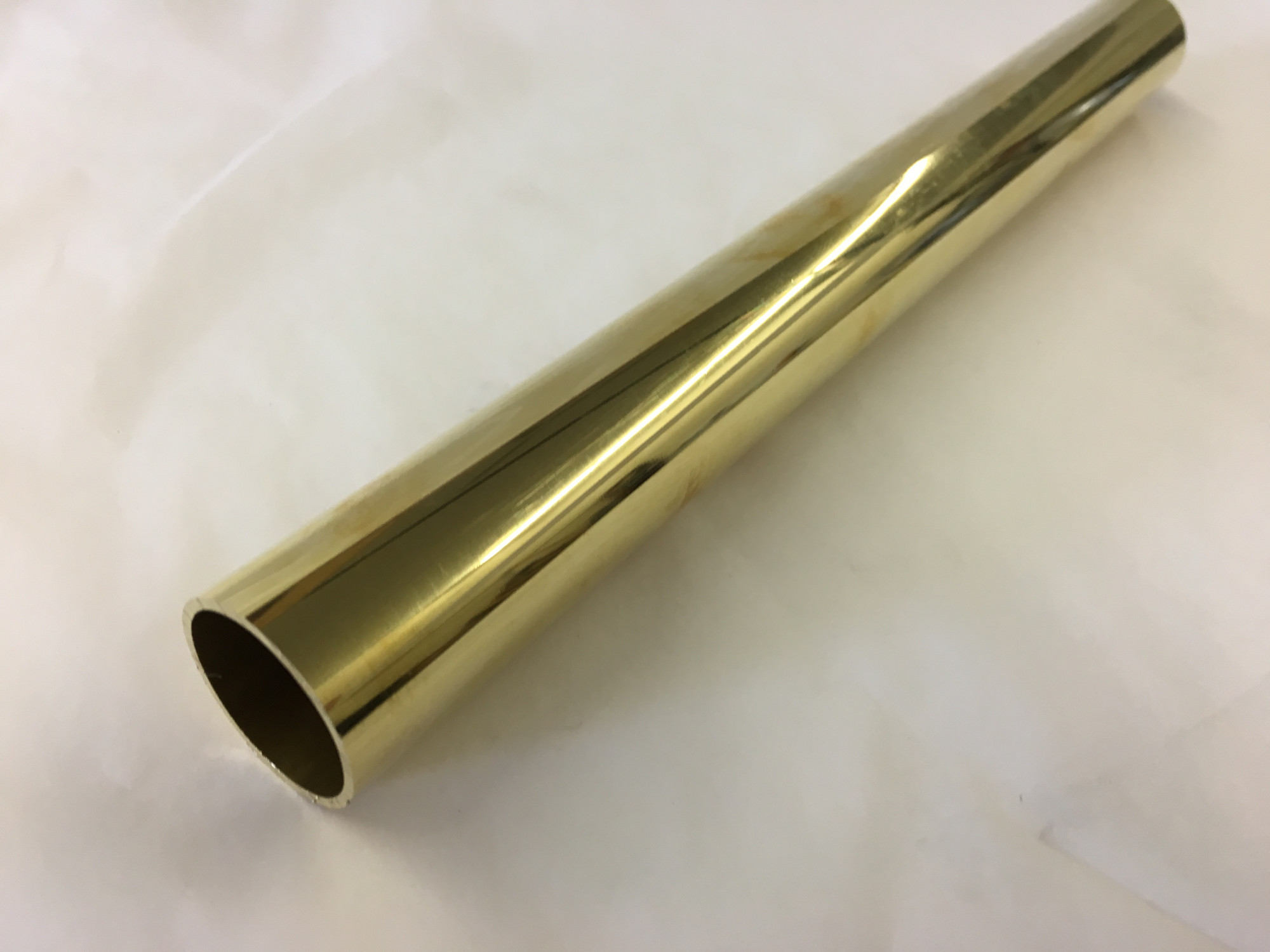 Brassfinders: Polished Brass Round Tubing (1 Inch OD)