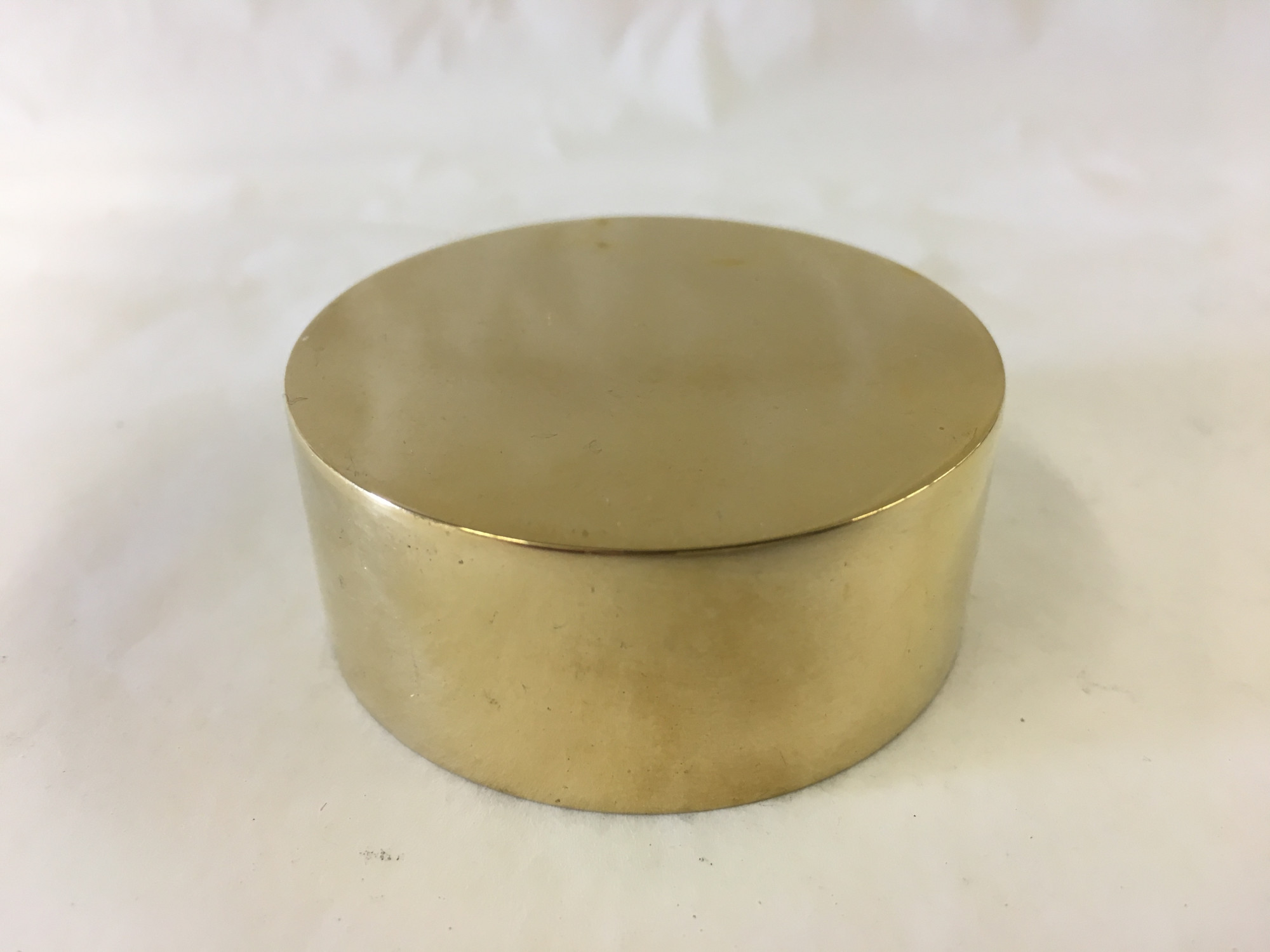 Polished Brass External Flush End Cap (2in)