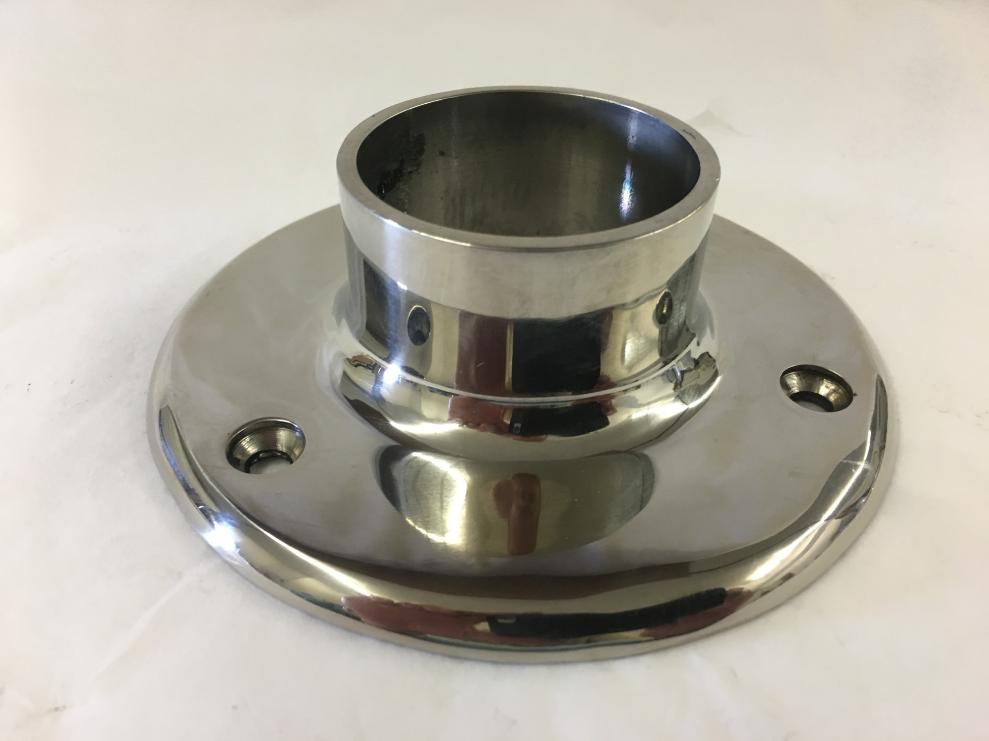 Polished Stainless Wall Flange (2in)