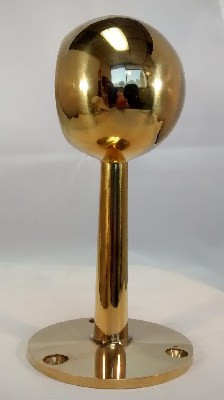 Polished Brass Extended Ball End Post Fitting (2in)