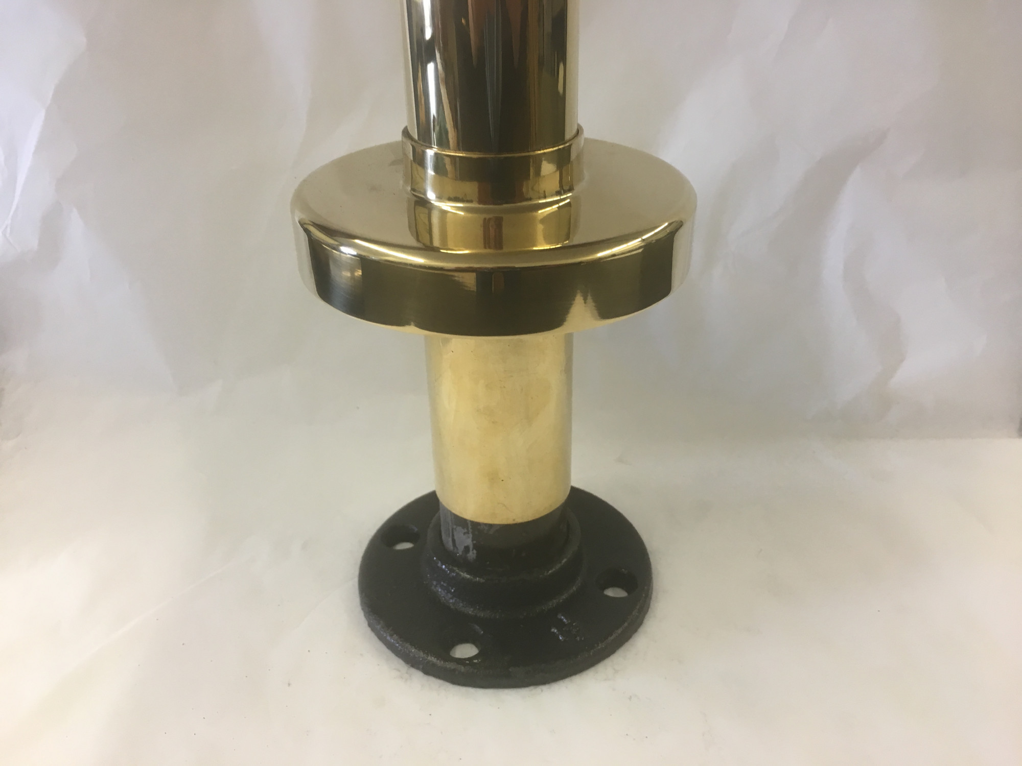 Plain Steel Steel Post & Flange (Brass cover sold separately) (2in)