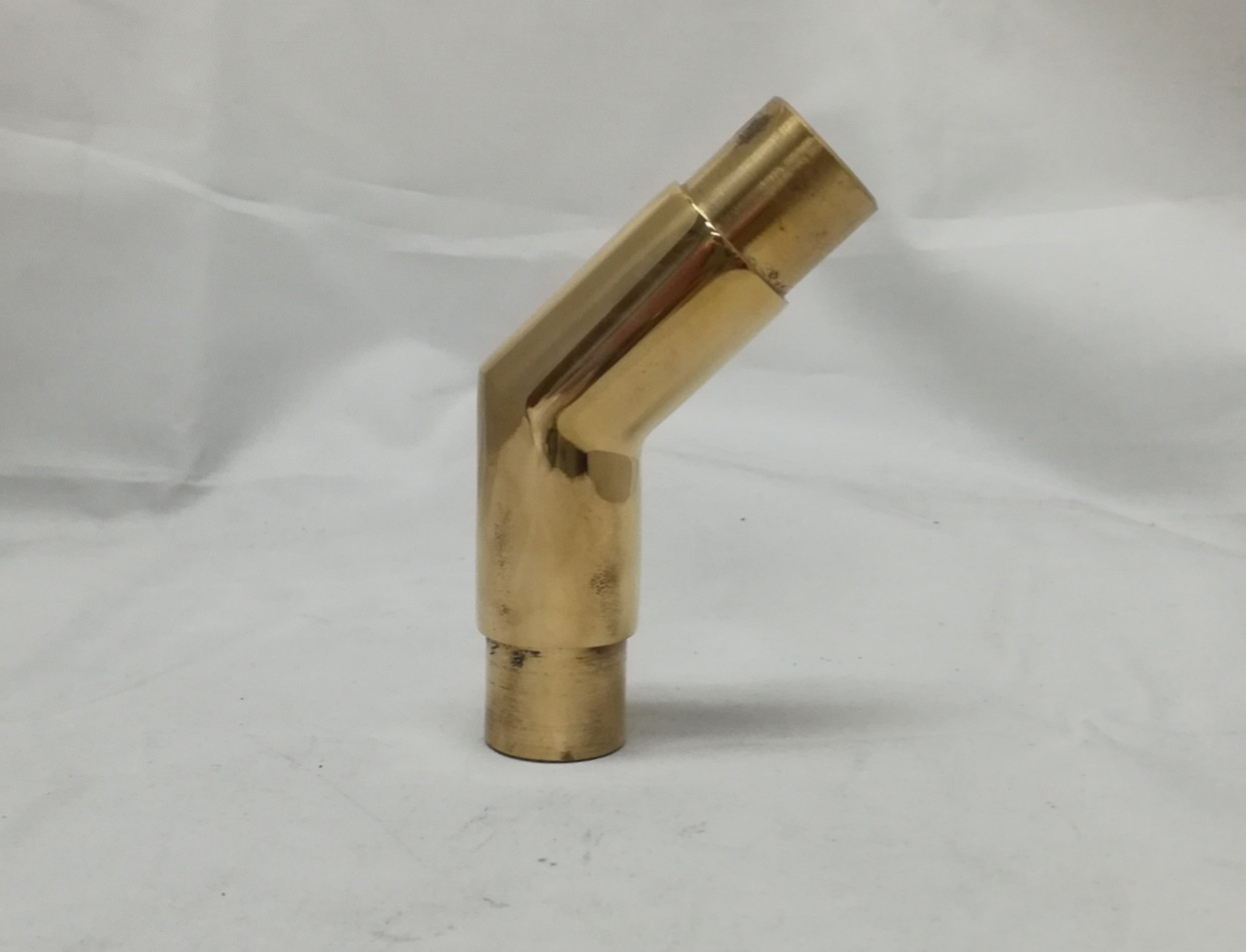 brass 45* Flush Elbow for 1" tubing (1 inch)