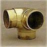 Polished Brass Side Outlet Flush Elbow Fitting (1-1/2in)