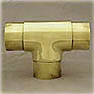Polished Brass Flush Tee Fitting (2in)