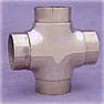 Polished Stainless Flush Cross Fitting (2in)