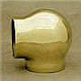 Polished Brass Ball Elbow Fitting (2in)