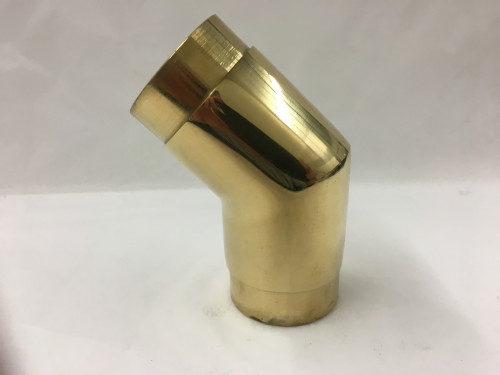 Polished Brass 45° Angle Elbow Fitting  (2in)