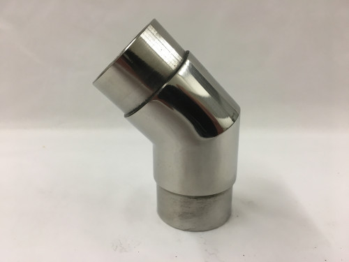 Polished Stainless 45° Angle Elbow Fitting  (1-1/2in)