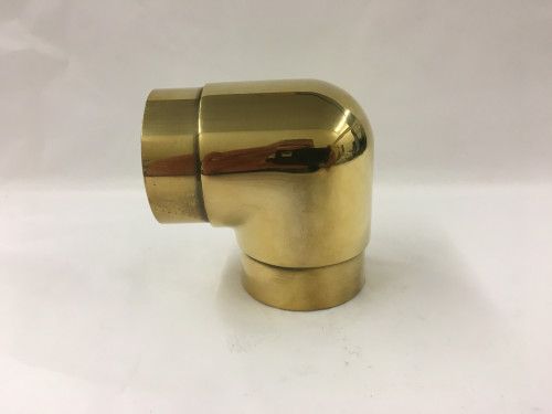 Polished Brass Flush Elbow Fitting (2in)