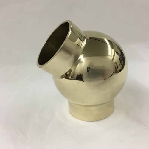 Polished Brass 45° Angle Elbow Fitting (2in)