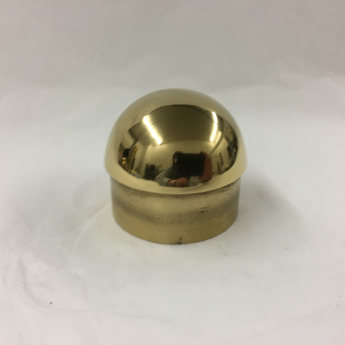 Polished Brass Domed End Cap (1in)