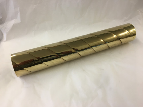 Polished Brass Spiral Brass Tubing (2 Inch OD)