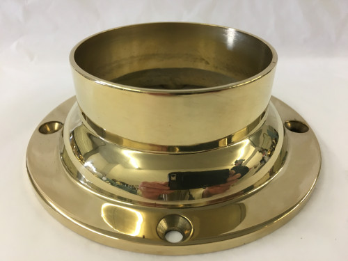 Polished Brass Standard Mounting Flange (3in x 5-1/2in)