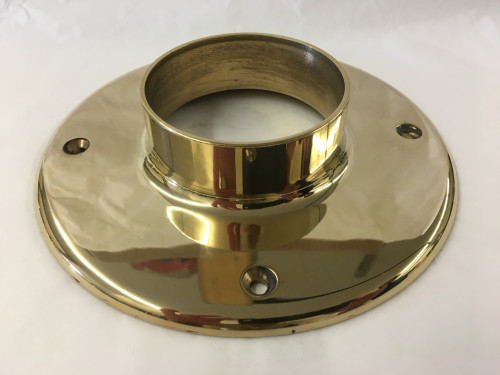 Polished Brass Heavy Duty Mounting Flange (3in x 7in)