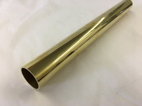 Polished Brass Round Tubing (1 Inch OD)