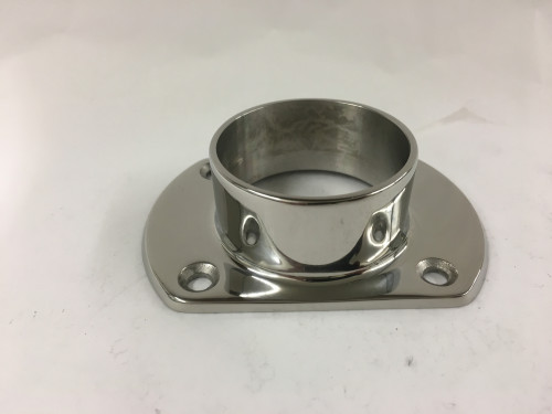 Polished Stainless Cut Wall Flange (2in)