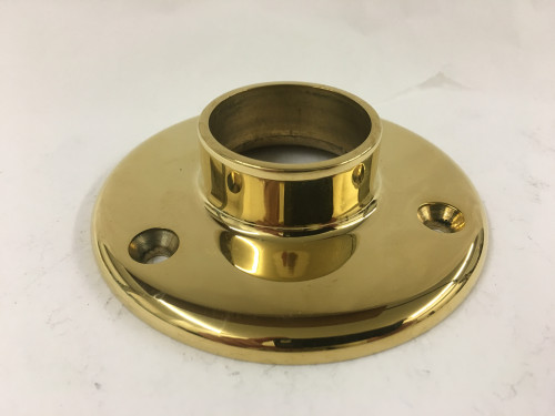 Polished Brass Floor Flange (1-1/2in)