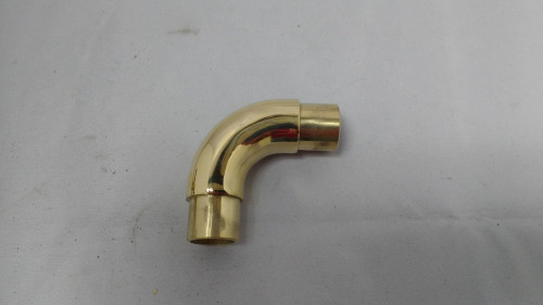 Polished brass Flush Radius Elbow (1 inch)
